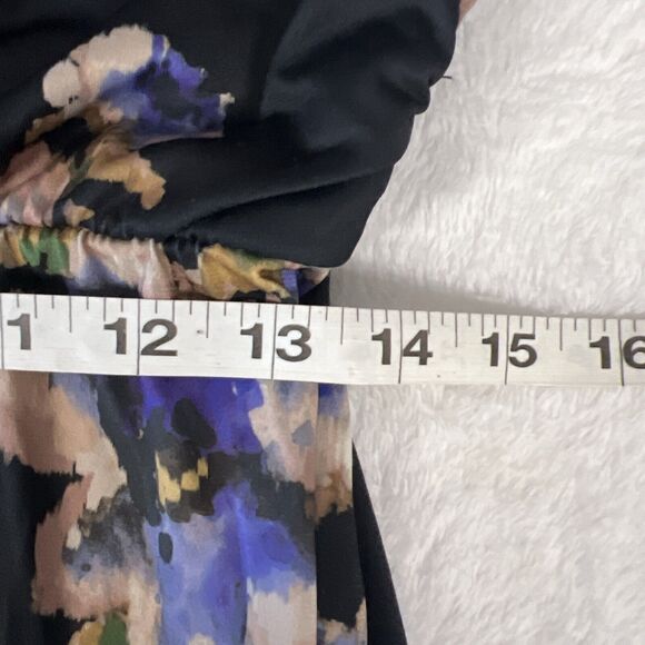 Nine Britton Maxi Dress Womens Large Long Sleeve V-Neck Stretch Stitch Fix - Picture 8 of 11